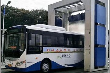 公交自動(dòng)洗車(chē)機-3分鐘清洗一輛[隆茂鑫晟]