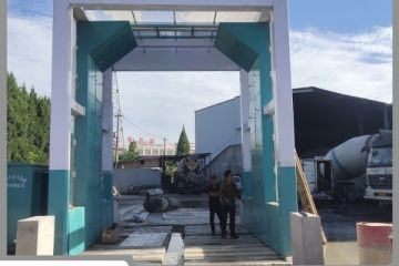全自動(dòng)攪拌車(chē)洗車(chē)機-無(wú)需人工值守[隆茂鑫晟]